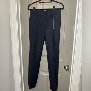 Loft Navy Curvy Straight Dress Pant